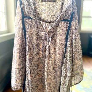 Pretty Zara Basics peasant top